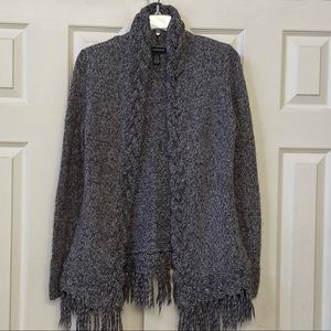 INC INTERNATIONAL CONCEPTS/WOOL BLEND/OPEN FRONT CARDIGAN/GRAY/SIZE MEDIUM.